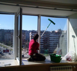 Мытье окон в однокомнатной квартире Березники